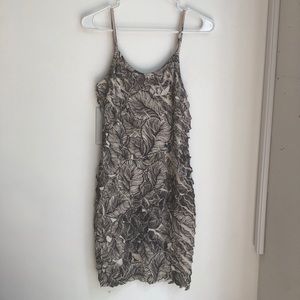 Spaghetti strap ruffle summer dress